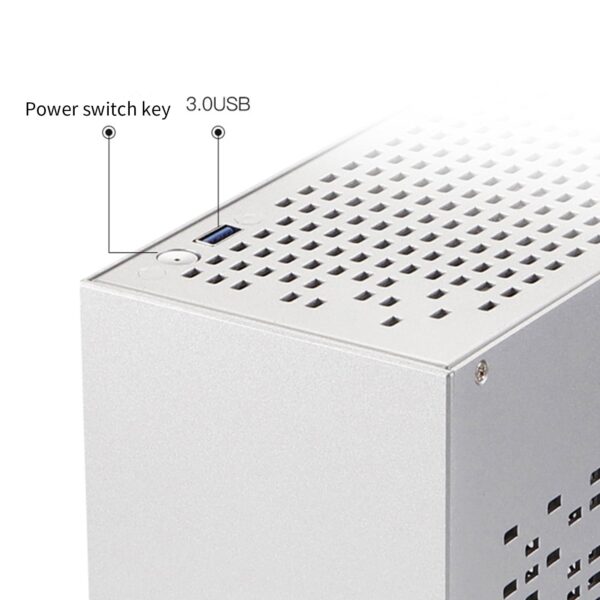 Aluminum ITX for Gaming Desktop PC Case USB3.0 Support Graphics Card RTX2070 with PCIE3.0 Cable - Image 7