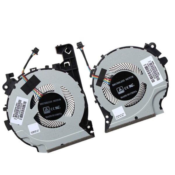 CPU + GPU Cooling Fan Replacement for HP Pavilion 15-CX TPN-C133 15-CX0068TX CX0214TX CX0598 CX0999 CX0040 CX0065 CX0068 CX0070 1CX0071 CX0072 Q207 5V 4PIN DFS501105PR0T + DFS481305MC07