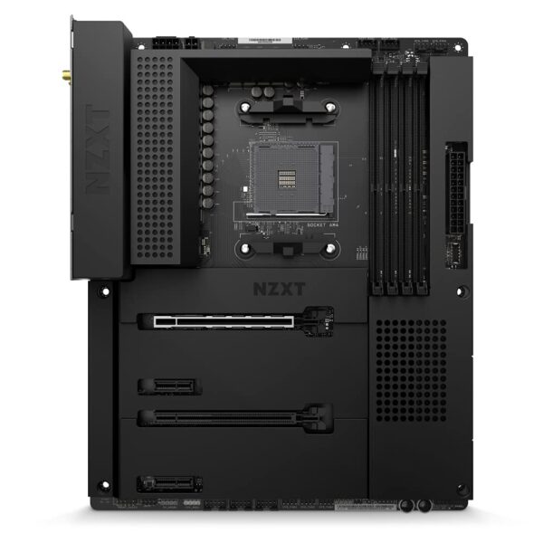 NZXT N7 B550 - N7-B55XT-B1 - AMD B550 chipset (Supports AMD Socket AM4 Ryzen CPUs) - ATX Gaming Motherboard - Integrated Rear I/O Shield - WiFi 6 connectivity - Black (Renewed) - Image 2