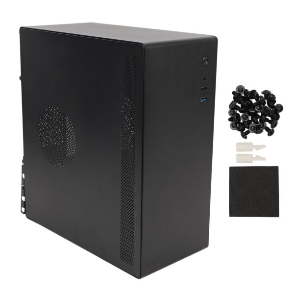 PC Gaming Case, Metal Fine Space Layout Desktop Computer Case Gaming PC Case Multiple Interfaces Gaming Computer PC Case for Home Office School - Image 6