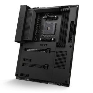 NZXT N7 B550 - N7-B55XT-B1 - AMD B550 chipset (Supports AMD Socket AM4 Ryzen CPUs) - ATX Gaming Motherboard - Integrated Rear I/O Shield - WiFi 6 connectivity - Black (Renewed)