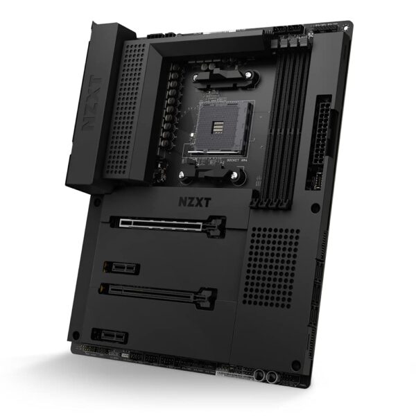 NZXT N7 B550 - N7-B55XT-B1 - AMD B550 chipset (Supports AMD Socket AM4 Ryzen CPUs) - ATX Gaming Motherboard - Integrated Rear I/O Shield - WiFi 6 connectivity - Black (Renewed)