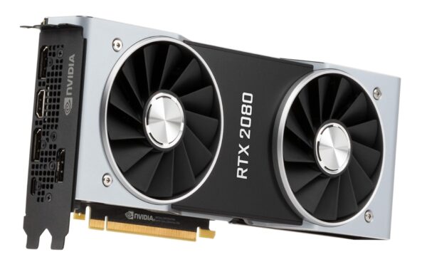 NVIDIA GeForce RTX 2080 Graphics Card, 8GB GDDR6 256 Bit, Displayport, HDMI, USB-Type C (Renewed)