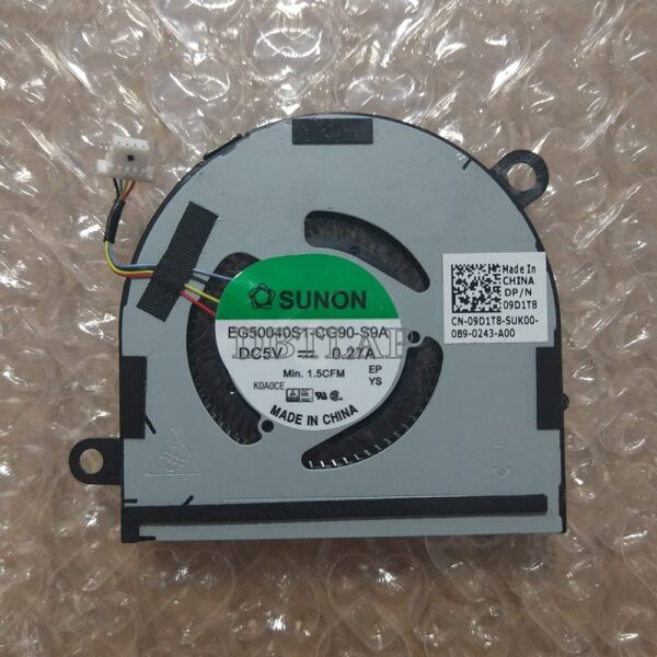 DBTLAP Laptop Cooling Fan for DELL Latitude7400 2 in 1 EG50040S1-CG90-S9A DC28000M3SL DC5V 0.27A 4Pin DP/N 09D1T8 9D1T8