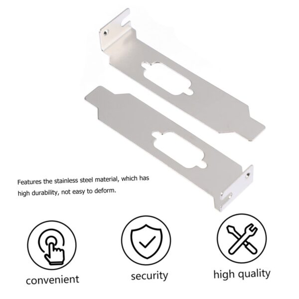 SaditY 20 PCS Chassis Computer Chassis Block Baffle Half Height Slot Cover Computer Computer Case Blank Deflector Mini Steel PCI L Blank Bracket Graphics Card Chassis Bits Block 2u - Image 4