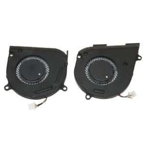 Replacement Cooling Fan, Durable Heat Dissipation DC 5V 0.5A Compact Easy Pin Laptop Fan for X360 15M DS for X360 15 DS (CPU and GPU Cooling Fan)