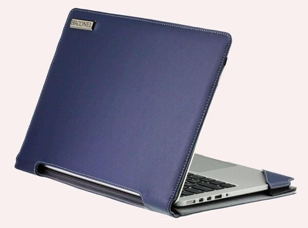 Broonel - Profile Series - Blue Leather Laptop Case - Compatible with Lenovo 100e Chromebook Gen 4 Laptop - Image 2