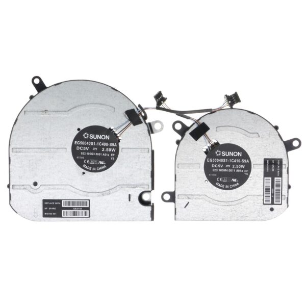 Replacement CPU+GPU Cooling Fan for HP Envy X360 15M-EU 15M-EU0013DX 15M-EU0033DX 15M-ES 15M-ES0013DX 15M-ES0023DX 15-EU 15-ES 15m-es1023dx M45465-001 M45466-001