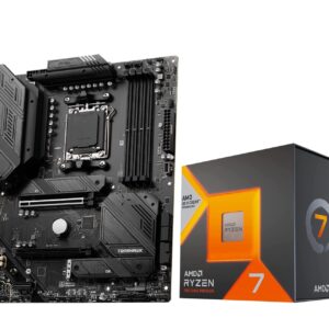 INLAND Micro Center AMD Ryzen 7 7800X3D 8-Core16-Thread Desktop Processor with MSI MAG B650 Tomahawk WiFi AM5 DDR5 Gaming Motherboard