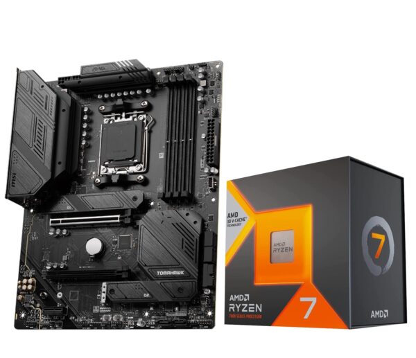 INLAND Micro Center AMD Ryzen 7 7800X3D 8-Core16-Thread Desktop Processor with MSI MAG B650 Tomahawk WiFi AM5 DDR5 Gaming Motherboard