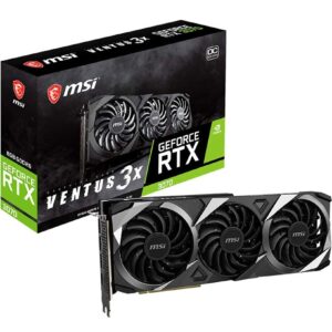 MSI Gaming GeForce RTX 3070 8GB GDRR6 256-Bit HDMI/DP TORX Fan 3.0 Ampere Architecture OC Graphics Card (RTX 3070 Ventus 3X OC) (Renewed)
