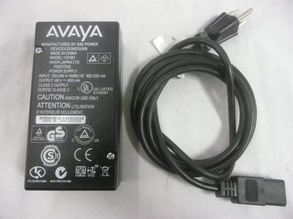 Avaya 1151B1 700227242 Power Injector (Power Supply) (Renewed)