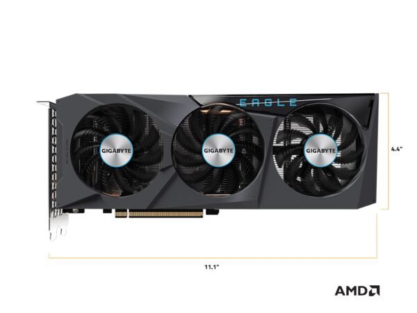 GIGABYTE Radeon RX 6600 Eagle 8G Graphics Card, WINDFORCE 3X Cooling System, 8GB 128-bit GDDR6, GV-R66EAGLE-8GD Video Card (Renewed) - Image 9