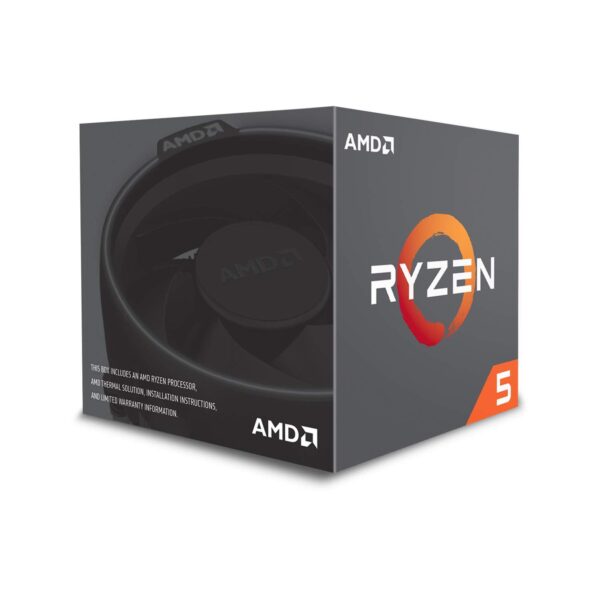AMD Ryzen 5 1600 6-Core, 12-Thread Unlocked 65W Desktop Processor with Wraith Stealth Cooler (YD1600BBAFBOX) (Renewed) - Image 2