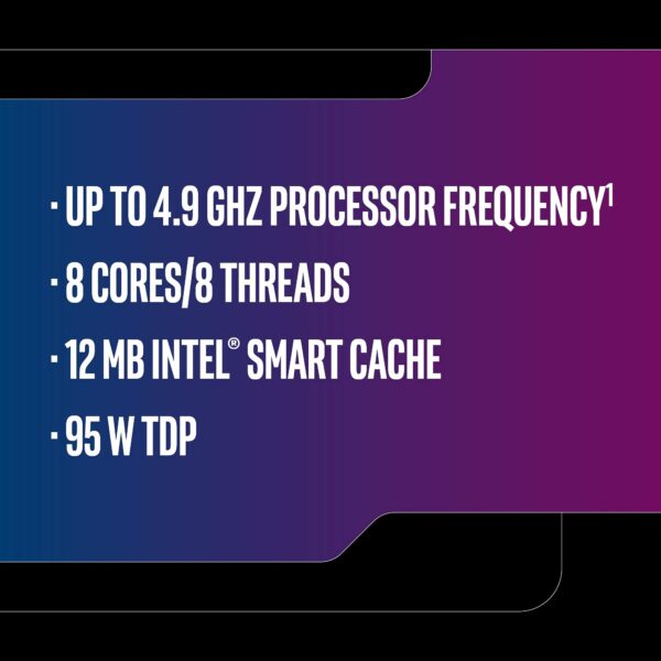 Intel BX80684I79700KF Intel Core i7-9700KF Desktop Processor 8 Cores up to 4.9 GHz Turbo Unlocked without Processor Graphics LGA1151 300 Series 95W (Renewed) - Image 5