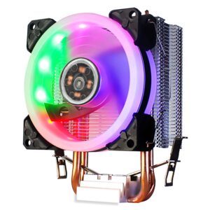 GLOTRENDS CPU Cooler with LGA 1700/1200/1156/1155/1151/1150/775 Sockets, 2 Heat Pipes, 92mm 4 PIN PWM Fan