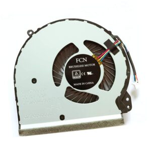 Replacement Compatible Laptop CPU Cooling Fan Cooler for HP Home 17-x002ds 17-x003ds 17-x004ds 17-x006cy 17-x007ds 17-x008cy 17-x008ds 17-x009cy 17-x009ds 17-x010ca 17-x010ds 17-x010nr 4 Pins 4 Wires