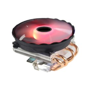 Computer Cooler AM4 Cooler Radiator 4 Pure Copper Tube 12cm CPU Cooling Fan 1150 1151 1155 1156 1366 1366 1366 AM3 AM2 Cooling (Blade Color : (Colorful lamp) Blade Quantity : 4PIN LGA 115X 1366)