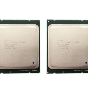 Intel Matching Pair Xeon E5-2670 Eight Cores Processors 2.60GHz 20MB Smart Cache 8.00 GT/S QPI TDP 115W SR0KX BX80621E52670 (Renewed)