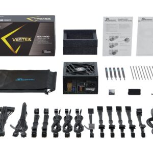 Seasonic VERTEX GX-1200 - 1200W - 80+ Gold - ATX 3.0 & PCIe 5.0 Ready - Full-Modular - ATX Form Factor - Low Noise - 12 Year Warranty - Nvidia RTX 30/40 Super & AMD GPU Compatible (Renewed)