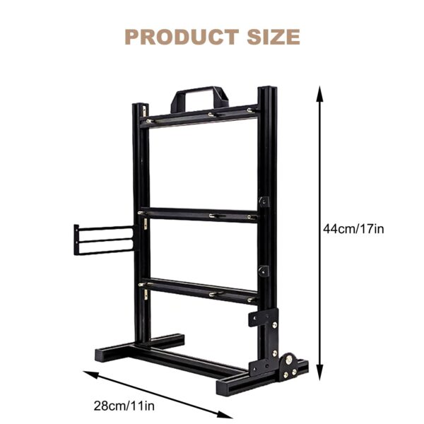 HIMNA PETTR PC Computer Case 1GPU, ATX/M-ATX/ITX Open Chassis, Open Aluminum Frame Chassis Rack with Good Heat Dissipation 11 * 17in - Image 8
