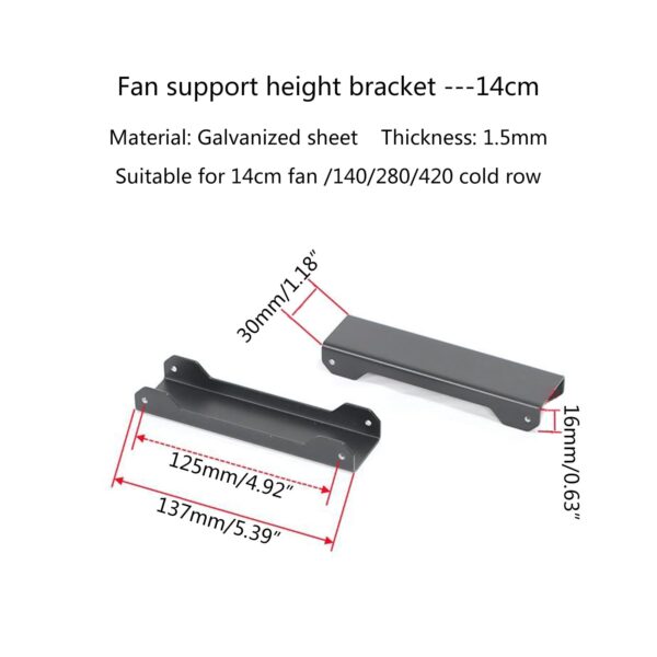 Metal Fan Stand for 14cm Fans PC Case Component Adapter Improve and Cooling Efficiency - Image 9