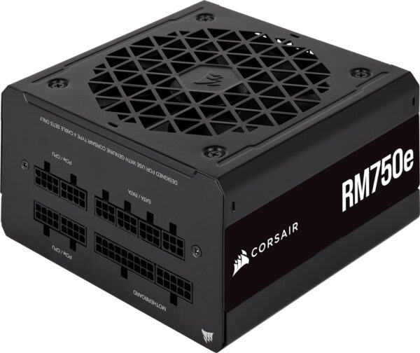 Corsair RM750e (2023) Fully Modular Low-Noise Power Supply - ATX 3.0 & PCIe 5.0 Compliant - 105°C-Rated Capacitors - 80 Plus Gold Efficiency - Modern Standby Support - Black (Renewed)