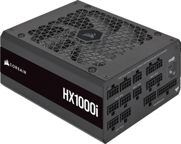 Corsair HX1000i Fully Modular Ultra-Low Noise ATX Power Supply - ATX 3.0 & PCIe 5.0 Compliant - Fluid Dynamic Bearing Fan- 80 Plus Platinum Efficiency - Black (Renewed)