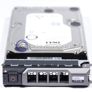 400-AFYB - DELL 1TB 7.2K SATA 3.5in 6Gbps HARD DRIVE W/KG1CH TRAY 13th GENERATION Compatible with PowerEdge R430 T430 SERVERS (Renewed)