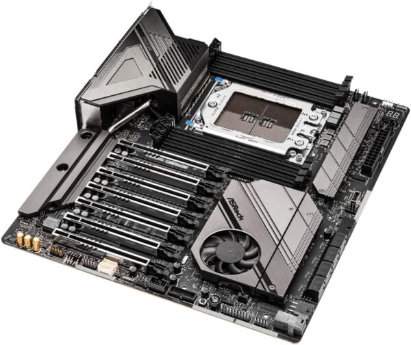 AsRock WRX80 Creator R2.0, EATX, Dual Marvell (Aquantia) 10Gbe LAN, 7.1 CH HD Nahimic Audio, Front Panel Type C USB 3.2 Gen2 Header, 8 Power Phase - Motherboard (Renewed) - Image 5