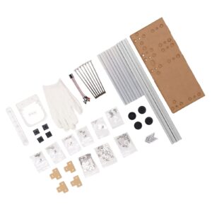 CFTGIW ATX C Uter Open Case Bracket DIY C Uter Motherboard Case Rack Support 4 PCI Slot PC Open Test Bench Alumin (Silver), CFTGIWinoes9rbgh-12