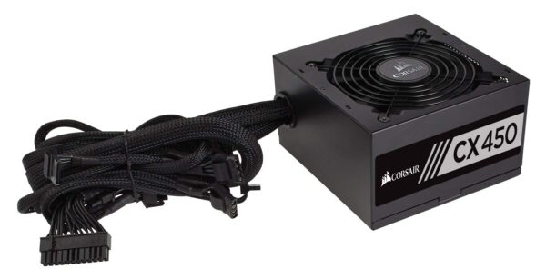 Corsair CX Series 450 Watt 80 Plus Bronze Certified Non-Modular Power Supply (CP-9020120-NA) (Renewed) - Image 5