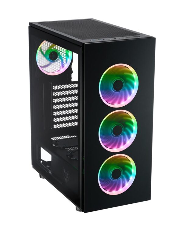 FSP CMT340 ATX mid Tower, Black, USB, POC0000061 (ATX mid Tower, Black, USB 3.0 x 2 Port,HD Audio, A.RGB) - Image 2