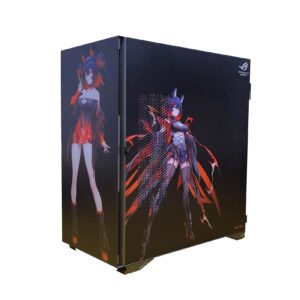 BBNB Gaming Case,Mid-Tower PC Gaming Case E-ATX/ATX/M-ATX/ITX - Front I/O USB 3.0 Port - Hinge Glass Side Panel - 9 Fan Position - Water-Cooling Ready