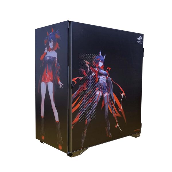 BBNB Gaming Case,Mid-Tower PC Gaming Case E-ATX/ATX/M-ATX/ITX - Front I/O USB 3.0 Port - Hinge Glass Side Panel - 9 Fan Position - Water-Cooling Ready