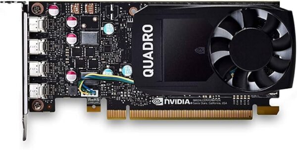 2GB nVIDIA Quadro P600 4x DisplayPort GDDR5 PCI Express 3.0 x16 Graphics Card VCQP600-PB