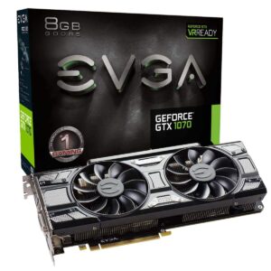 EVGA GeForce GTX 1070 Gaming ACX 3.0 Black Edition Graphic Cards (08G-P4-5171-KR) (Renewed)
