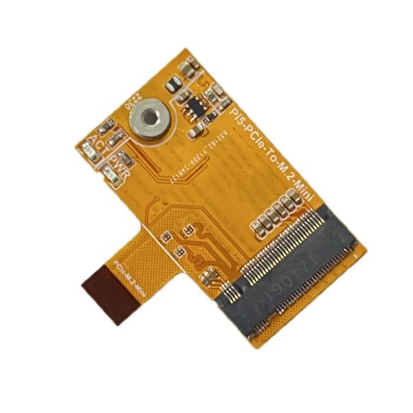 YIBAISI for RPi 5 PCIe to M.2 NVMe SSD Mini Expansion Board for RPi5 (Not Include Active Cooling Fan)