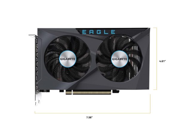 GIGABYTE Radeon RX 6500 XT Eagle 4G Graphics Card, WINDFORCE 2X Cooling System, 4GB 64-bit GDDR6, GV-R65XTEAGLE-4GD Video Card (Renewed) - Image 8
