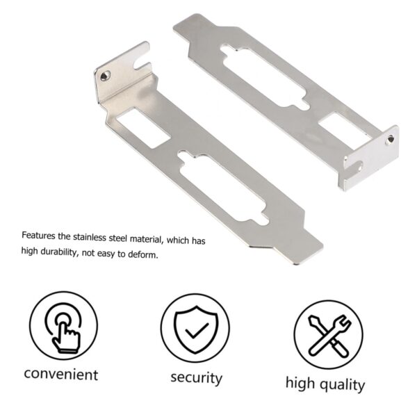 FELTECHELECTR Computer Case Blank Pci Slot Cover Hard Vga Pci l Blank Bracket Chassis Bits Block Full Steel Construction for Use - Image 5