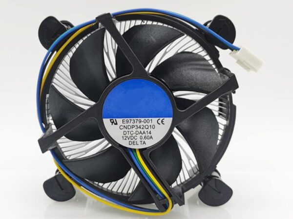 for E97379-001 12V 0.60A i5 3470 1155 1156 CPU 4-Wire Cooling Fan