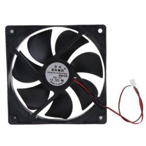 ZHENZQ 12mm CPU Fan 12025 45CFM High Air Volume PC for Case Cooling Fan 1500RPM Oil Bearing Long Service 5/12/