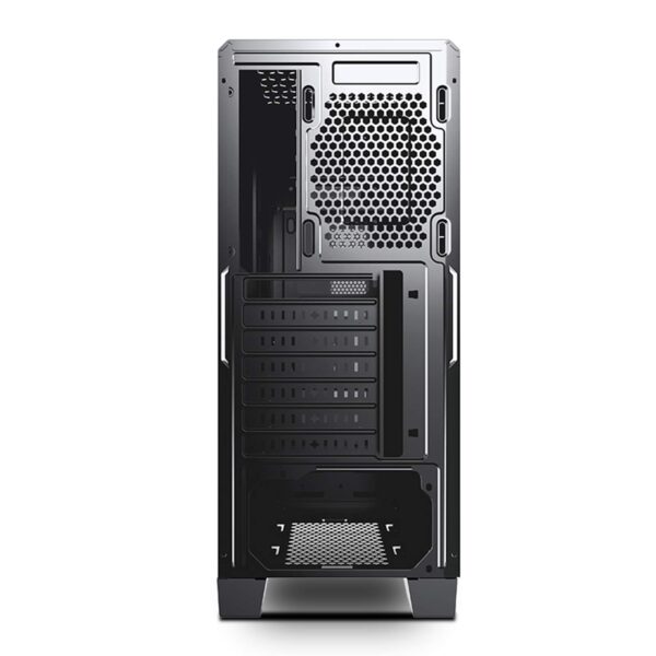 ZXCVBNAS PC Gaming Case - USB3.0 Port - SPCC Steel Side Panel Cable Management - Be Quiet Water-Cooling Ready - Integrated RGB Lighting - Black - Image 4
