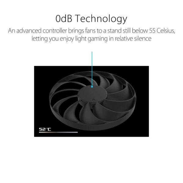 ASUS Dual AMD Radeon™ RX 6600 8GB GDDR6 Gaming Graphics Card (AMD RDNA™ 2, PCIe 4.0, 8GB GDDR6 memory, HDMI 2.1, DisplayPort 1.4a, Axial-tech fan design, 0dB technology) (Renewed) - Image 4