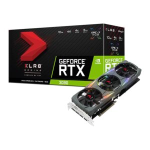 PNY GeForce RTX 3080 10GB XLR8 Gaming UPRISING EPIC-X RGB Triple Fan Graphics Card (Renewed)