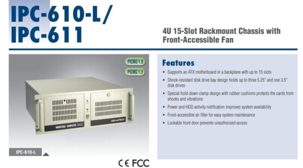 (DMC Taiwan) 4U 15-Slot Rackmount Chassis with Front-Accessible Fan - Image 4