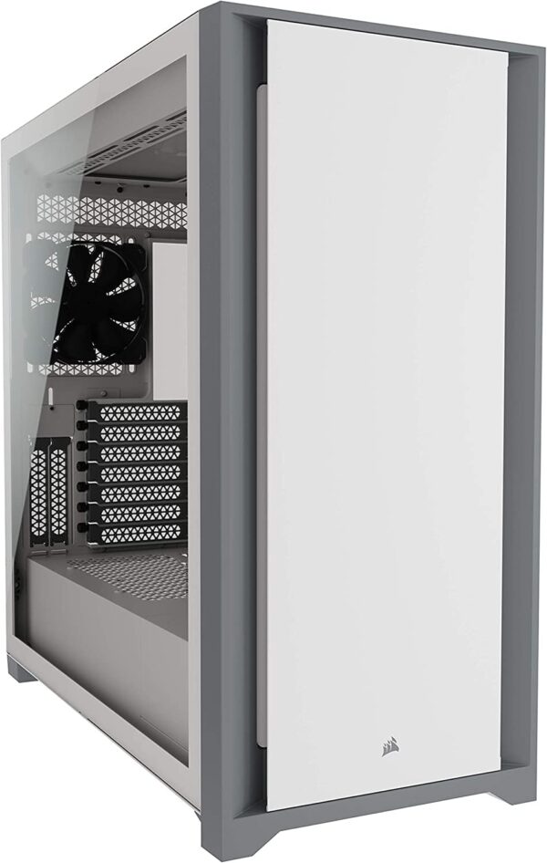 Corsair 5000D Tempered Glass Mid-Tower ATX PC Case (CC-9011209-WW) - White (Renewed)