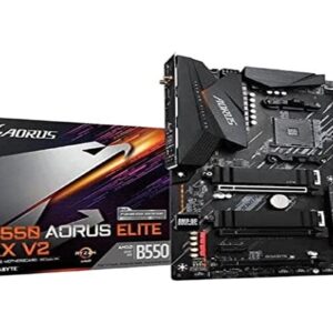 Gigabyte B550 AORUS Elite AX V2 AMD B550 Socket AM4 ATX Motherboard (Renewed)