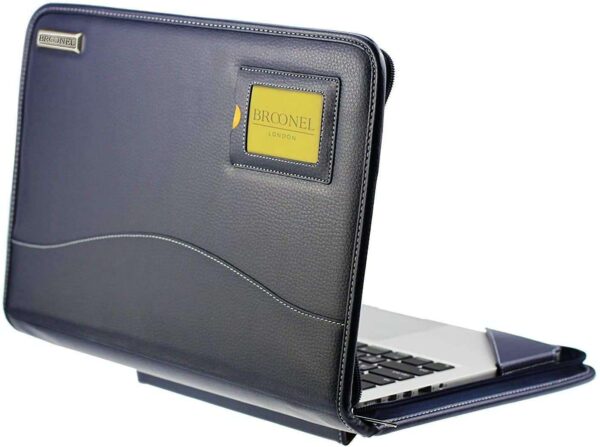 Broonel - Contour Series - Blue Heavy Duty Leather Protective Case - Compatible with HP Envy x360 15-fe0512na 15.6 2 in 1 Laptop - Image 2