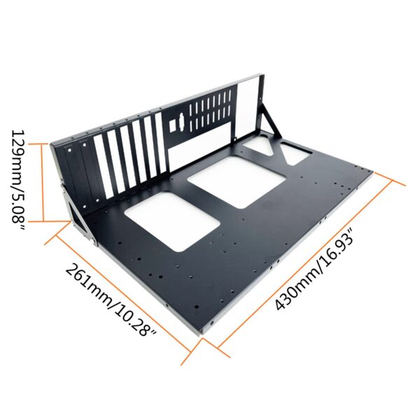 Mining Rig Frame for GPU Aluminum Open Miner Mining Frame Rig Case Support GraphicsCard Insulation - Image 9